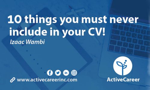 10 things you must never include in your CV!